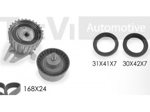 TREVI AUTOMOTIVE KD1228DS2 paskirstymo diržo komplektas 
 Techninės priežiūros dalys -> Papildomas remontas