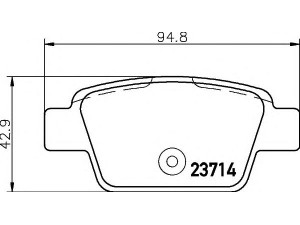 HELLA 8DB 355 018-851 stabdžių trinkelių rinkinys, diskinis stabdys 
 Techninės priežiūros dalys -> Papildomas remontas
71769094, 71772225, 71796094, 77362271