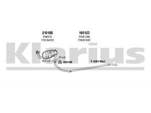 KLARIUS 720250E išmetimo sistema 
 Išmetimo sistema -> Išmetimo sistema, visa