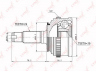 LYNXauto CO-3465A jungčių komplektas, kardaninis velenas
44010-S01-961, 44010-S04-J51, 44010-S09-950