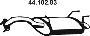 EBERSPÄCHER 44.102.83 galinis duslintuvas 
 Išmetimo sistema -> Duslintuvas
20100-AV600