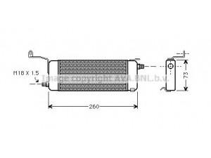 AVA QUALITY COOLING OL3258 alyvos aušintuvas, variklio alyva 
 Aušinimo sistema -> Radiatorius/alyvos aušintuvas -> Alyvos aušintuvas
0650809, 650809, 09129354, 9129354