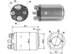 MAGNETI MARELLI 940113050082 solenoidinis jungiklis, starteris