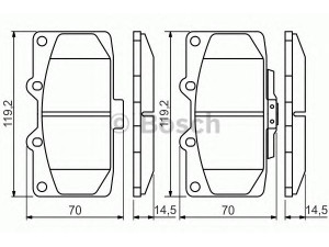 BOSCH 0 986 494 398 stabdžių trinkelių rinkinys, diskinis stabdys 
 Techninės priežiūros dalys -> Papildomas remontas
1YTW3328Z, AY040 FJ010, 26296 AE120