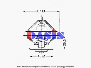 AKS DASIS 751872N termostatas, aušinimo skystis
4807495