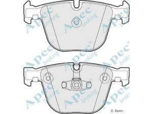 APEC braking PAD1803 stabdžių trinkelių rinkinys, diskinis stabdys 
 Techninės priežiūros dalys -> Papildomas remontas
34216790966