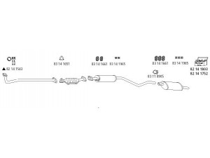 HJS Op_341 išmetimo sistema 
 Išmetimo sistema -> Išmetimo sistema, visa