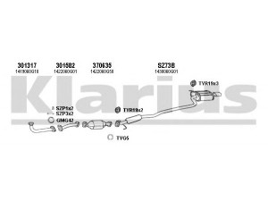 KLARIUS 820087U išmetimo sistema 
 Išmetimo sistema -> Išmetimo sistema, visa