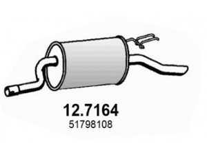 ASSO 12.7164 galinis duslintuvas 
 Išmetimo sistema -> Duslintuvas
51798108, 51798108