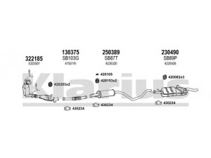KLARIUS 750201E išmetimo sistema 
 Išmetimo sistema -> Išmetimo sistema, visa