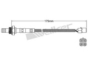 WALKER PRODUCTS 250-23103 lambda jutiklis 
 Variklis -> Variklio elektra
22690 AA161, 22690AA160, 22690AA360