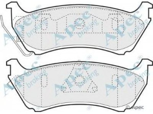 APEC braking PAD1103 stabdžių trinkelių rinkinys, diskinis stabdys 
 Techninės priežiūros dalys -> Papildomas remontas
1634200120, 1634200420, 1634202420