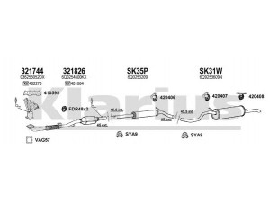 KLARIUS 790339U išmetimo sistema 
 Išmetimo sistema -> Išmetimo sistema, visa