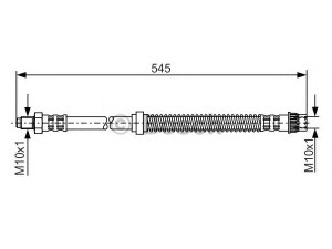 BOSCH 1 987 481 186 stabdžių žarnelė 
 Stabdžių sistema -> Stabdžių žarnelės
46201-00QAH, 4417852, 93182621