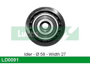 LUCAS ENGINE DRIVE LD0091 įtempiklio skriemulys, paskirstymo diržas
636422, 90264022