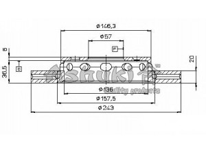 ASHUKI 0990-6030 stabdžių diskas 
 Stabdžių sistema -> Diskinis stabdys -> Stabdžių diskas
0 986 478 659/BOSCH, 0K201-33-251A
