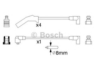 BOSCH 0 986 356 724 uždegimo laido komplektas 
 Kibirkšties / kaitinamasis uždegimas -> Uždegimo laidai/jungtys
036 905 430 AA, 036 905 430 AA
