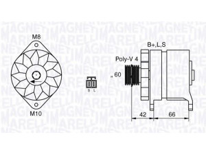 MAGNETI MARELLI 063532626010 kintamosios srovės generatorius 
 Elektros įranga -> Kint. sr. generatorius/dalys -> Kintamosios srovės generatorius
37300-2X000