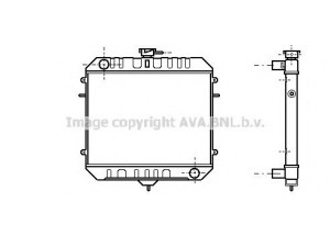 AVA QUALITY COOLING OL2075 radiatorius, variklio aušinimas 
 Aušinimo sistema -> Radiatorius/alyvos aušintuvas -> Radiatorius/dalys
1302021, 1302047, 90183406, 90200885