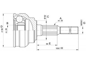 OPEN PARTS CVJ5283.10 jungčių komplektas, kardaninis velenas 
 Ratų pavara -> Sujungimai/komplektas
0374003, 374003, 90538595