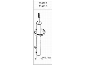 KYB 333822 amortizatorius 
 Pakaba -> Amortizatorius
1133918, 5029135, 5030064, 5030065