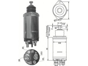 MAGNETI MARELLI 940113050298 solenoidinis jungiklis, starteris