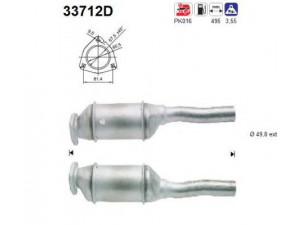 AS 33712D katalizatoriaus keitiklis 
 Išmetimo sistema -> Katalizatoriaus keitiklis
028131089X, 028131701BV, 028131701BX