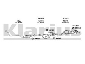KLARIUS 600319E išmetimo sistema 
 Išmetimo sistema -> Išmetimo sistema, visa
