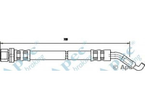 APEC braking HOS3697 stabdžių žarnelė 
 Stabdžių sistema -> Stabdžių žarnelės
9008094133