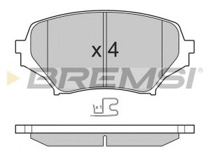 BREMSI BP3260 stabdžių trinkelių rinkinys, diskinis stabdys 
 Techninės priežiūros dalys -> Papildomas remontas
N0Y73328Z, N0Y93323Z, NF7Y3323Z