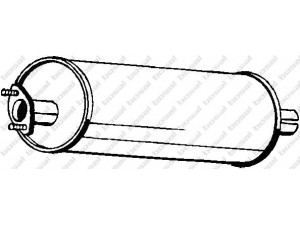BOSAL 110-121 vidurinis duslintuvas 
 Išmetimo sistema -> Duslintuvas
42941-89, 42953-15, 94171-544, 94171-545