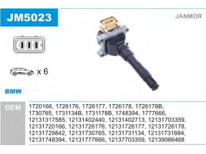 JANMOR JM5023 ritė, uždegimas 
 Kibirkšties / kaitinamasis uždegimas -> Uždegimo ritė
12131317585, 12131402440, 12131402713