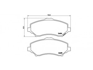 BREMBO P 11 025 stabdžių trinkelių rinkinys, diskinis stabdys 
 Techninės priežiūros dalys -> Papildomas remontas
7B0698151D, 68093323AB, 68029263AA