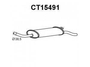 VENEPORTE CT15491 galinis duslintuvas 
 Išmetimo sistema -> Duslintuvas
5490971, 95647743