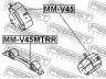 FEBEST MM-V45MTRR variklio montavimas 
 Variklis -> Variklio montavimas -> Variklio montavimo rėmas
MR133663