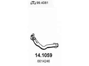 ASSO 14.1059 išleidimo kolektorius 
 Išmetimo sistema -> Išmetimo vamzdžiai
6614246, 7150284
