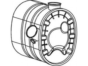 DINEX 80438 vidurinis / galinis duslintuvas 
 Išmetimo sistema -> Duslintuvas
20920622, 20920708, 20920731