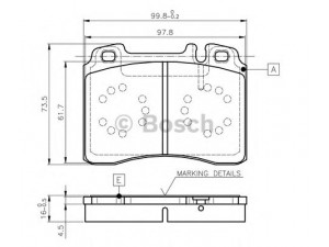 BOSCH 0 986 TB2 662 stabdžių trinkelių rinkinys, diskinis stabdys 
 Techninės priežiūros dalys -> Papildomas remontas
002 420 15 20, 002 420 19 20, 002 420 37 20