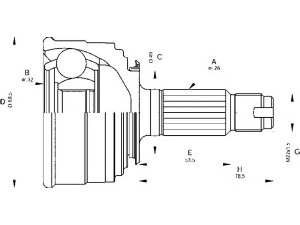 OPEN PARTS CVJ5041.10 jungčių komplektas, kardaninis velenas 
 Ratų pavara -> Sujungimai/komplektas
407311, 4305SE7050, 4306SH3J00