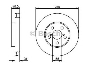 BOSCH 0 986 479 490 stabdžių diskas 
 Stabdžių sistema -> Diskinis stabdys -> Stabdžių diskas
43512 05020, 43512 20500