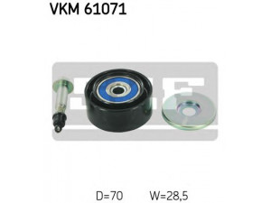 SKF VKM 61071 kreipiantysis skriemulys, V formos rumbuotas diržas 
 Diržinė pavara -> V formos rumbuotas diržas/komplektas -> Laisvasis/kreipiamasis skriemulys
88440-0K380, 88440-0K381, 88440-25070