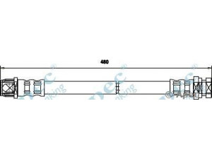 APEC braking HOS3619 stabdžių žarnelė 
 Stabdžių sistema -> Stabdžių žarnelės
4415858, 7701059963, 4415858, 93183554