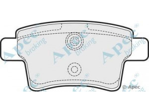 APEC braking PAD1526 stabdžių trinkelių rinkinys, diskinis stabdys 
 Techninės priežiūros dalys -> Papildomas remontas
425371, 425416, 425432