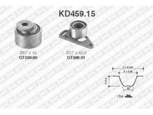SNR KD459.15 paskirstymo diržo komplektas 
 Techninės priežiūros dalys -> Papildomas remontas
0829-20, 0829-31, 0831-29, 0831-S5