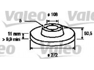 VALEO 186172 stabdžių diskas 
 Stabdžių sistema -> Diskinis stabdys -> Stabdžių diskas
2121-3501070, 21213501070
