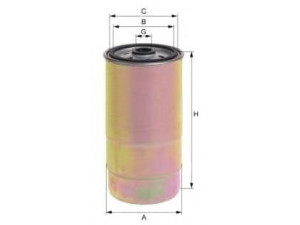 UNIFLUX FILTERS XN647 kuro filtras 
 Techninės priežiūros dalys -> Papildomas remontas
13 32 2 245 006, 13 32 2 246 135