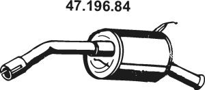 EBERSPÄCHER 47.196.84 galinis duslintuvas 
 Išmetimo sistema -> Duslintuvas
17430-1B041