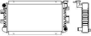 SAKURA  Automotive 1321-0311 radiatorius, variklio aušinimas