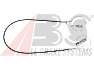 A.B.S. K11278 trosas, stovėjimo stabdys 
 Stabdžių sistema -> Valdymo svirtys/trosai
123 420 05 85