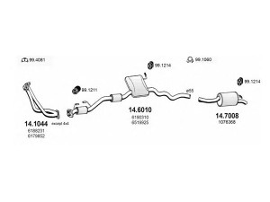 ASSO ART0911 išmetimo sistema 
 Išmetimo sistema -> Išmetimo sistema, visa